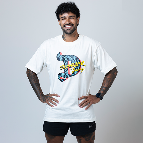 CAMISETA OVERSIZED SUMMER TRAINING - OFF-WHITE