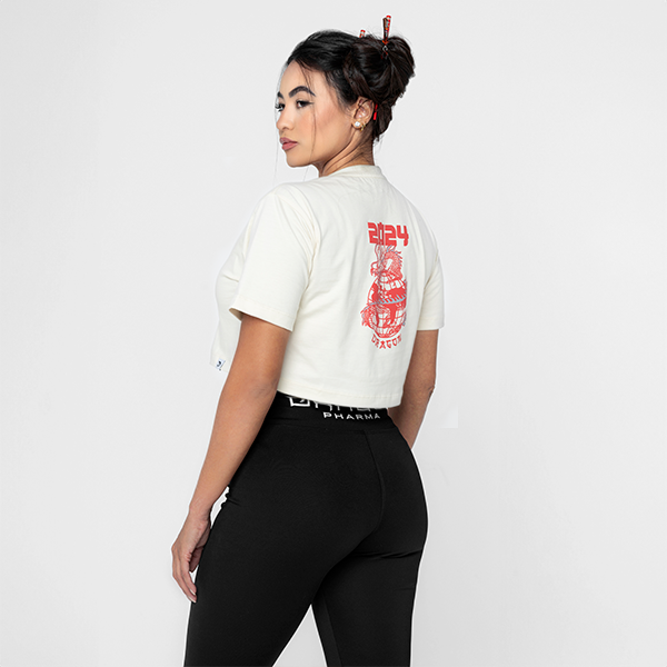 CROPPED BE A DRAGON OVERSIZED BEGE