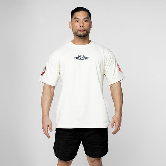 CAMISETA BE A DRAGON OVERSIZED BEGE