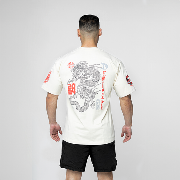 CAMISETA BE A DRAGON OVERSIZED BEGE